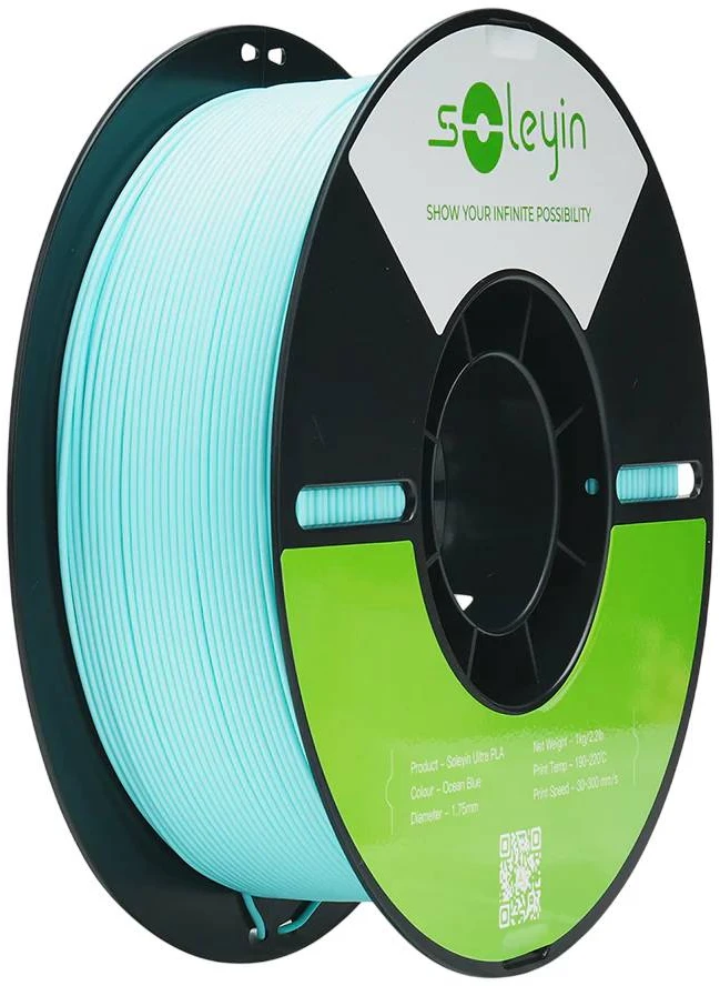 Filamentas Creality Soleyin Ultra PLA 1.75mm 1kg – vandenyno mėlyna