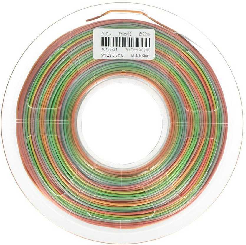 Plastikas Sunlu PLA+ Silk - 1.75mm - 1kg - Rainbow