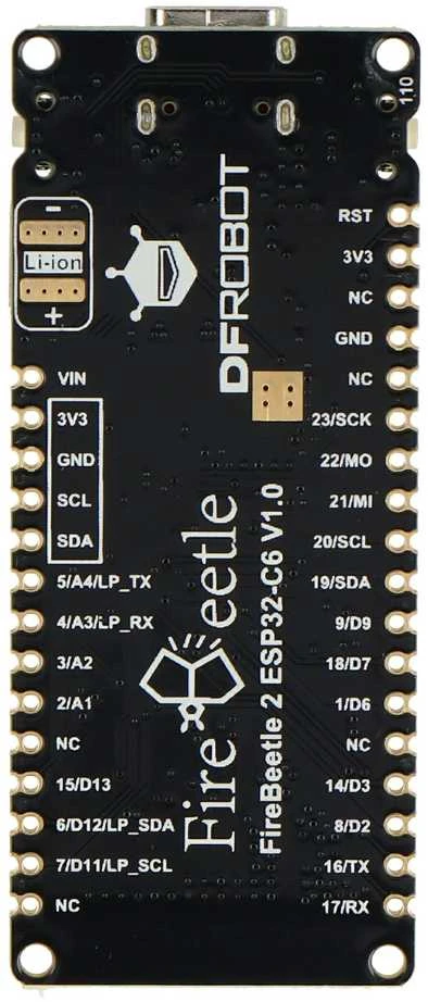 FireBeetle 2 ESP32-C6 – WiFi / Bluetooth / ZigBee / Matter – DFRobot DFR1075