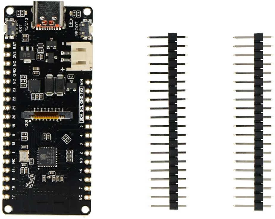 FireBeetle 2 ESP32-C6 plokštė su jungiamaisiais kaiščiais