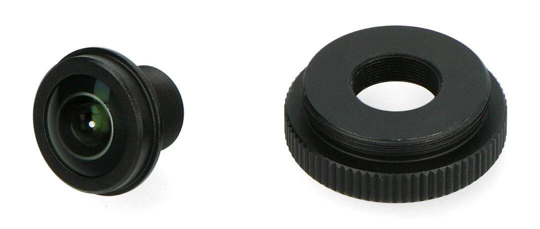 Fisheye objektyvas 1.56mm su adapteriu rinkinys