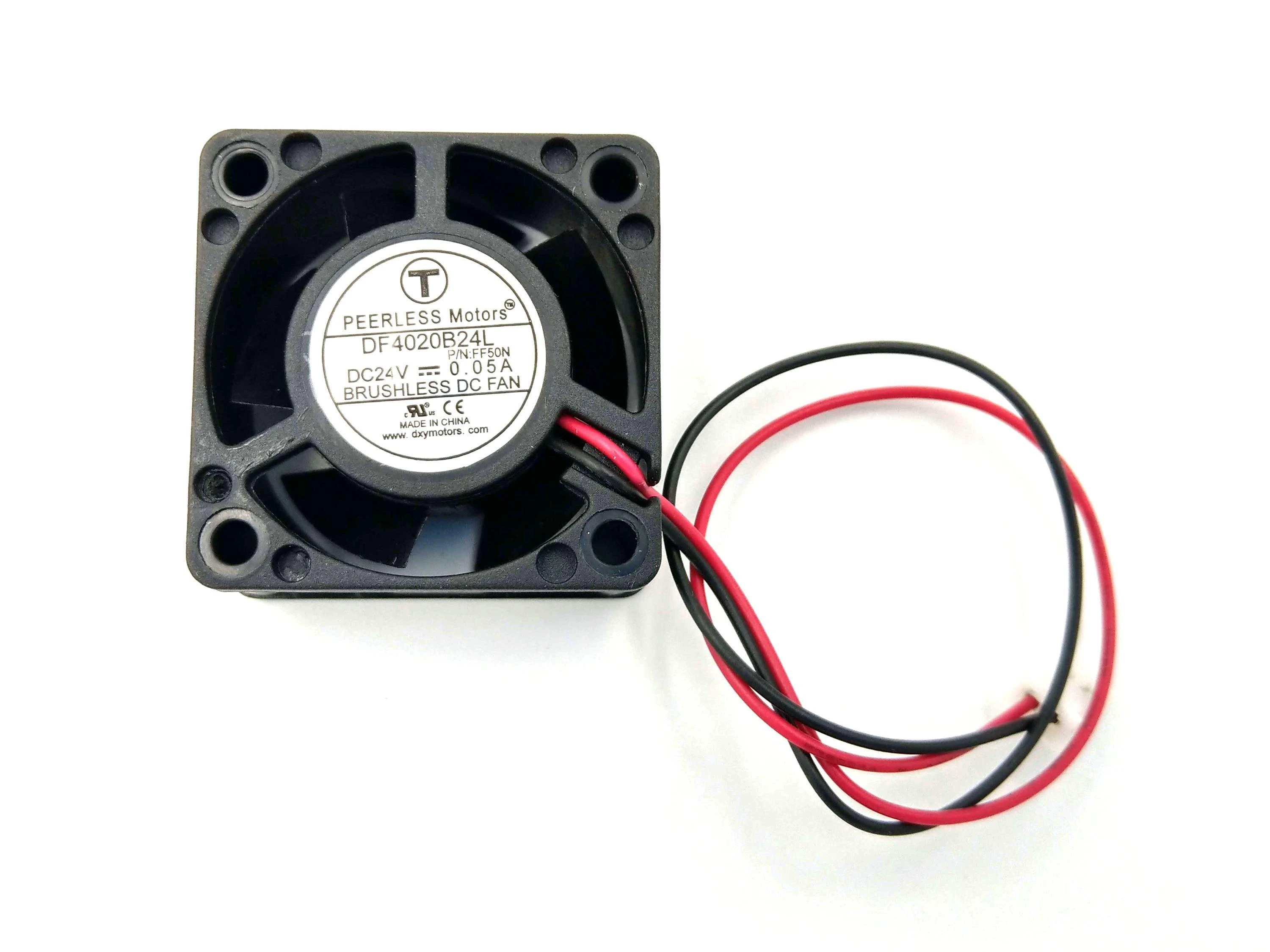 Ventiliatorius Peerless Motors DF4020B24L su laidais