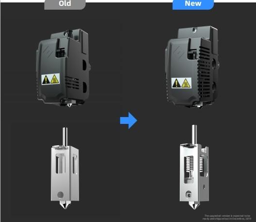 Flashforge Creator3 grūdinto plieno ekstruderio antgalis - 0.4 mm