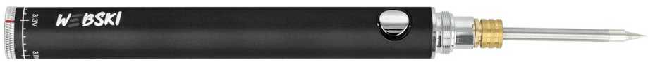 FlatPro2 Solder belaidis lituoklis su temperatūros reguliavimu - 200-470 laipsnių - juodas - Webski