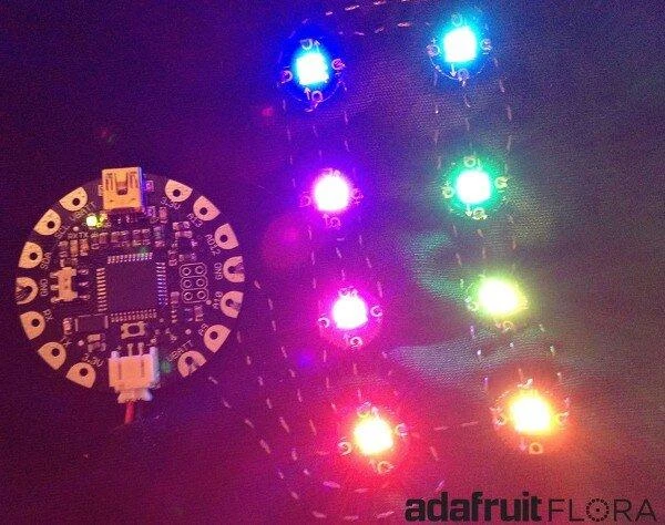 FLORA išmaniųjų drabužių valdiklis, suderinamas su Arduino, Adafruit 659