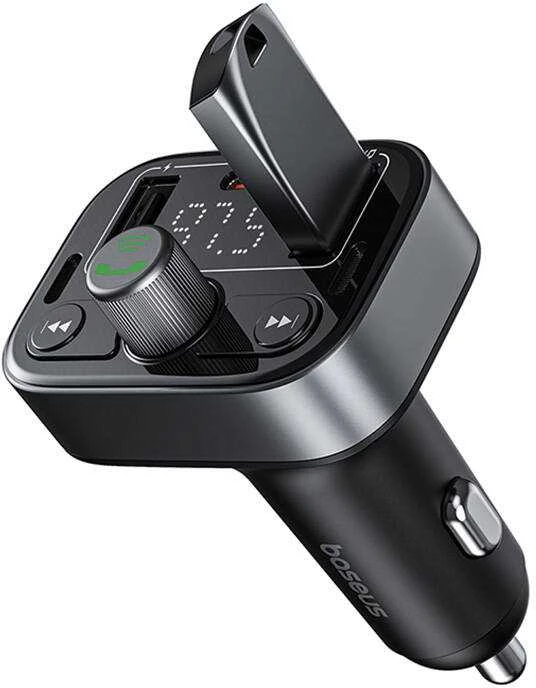 FM siųstuvas Baseus S-09 Pro, Bluetooth (juodas)