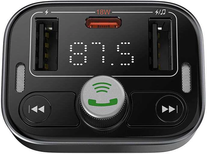FM siųstuvas Baseus S-09 Pro, Bluetooth (juodas)