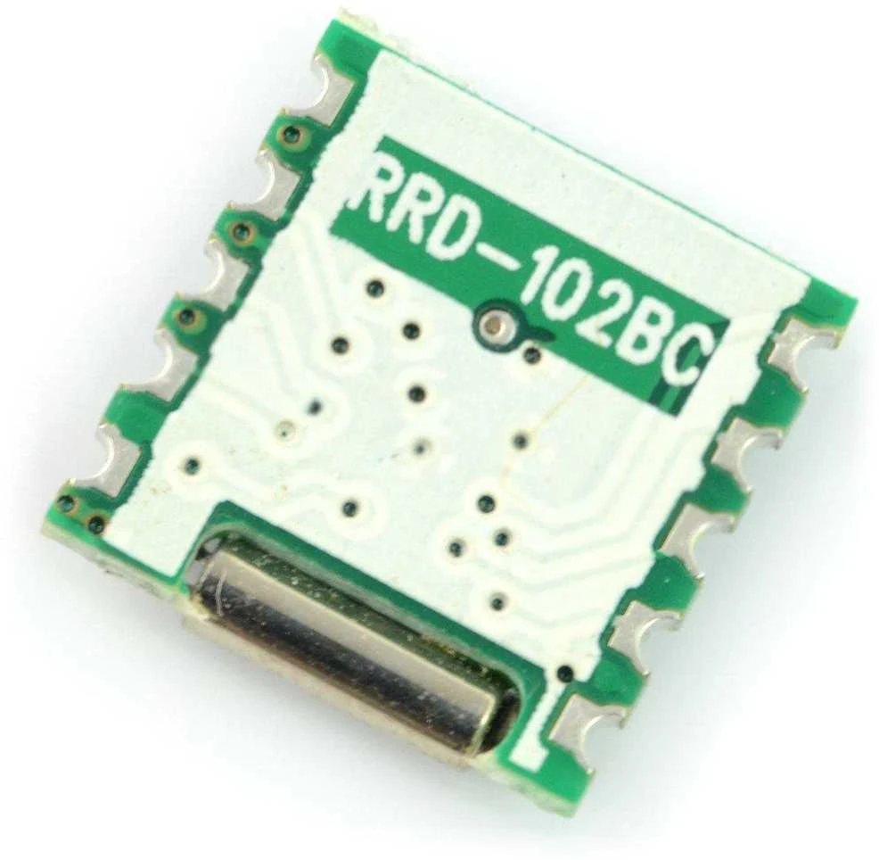RRD-102BC FM radijo modulis su kvarciniu rezonatoriumi