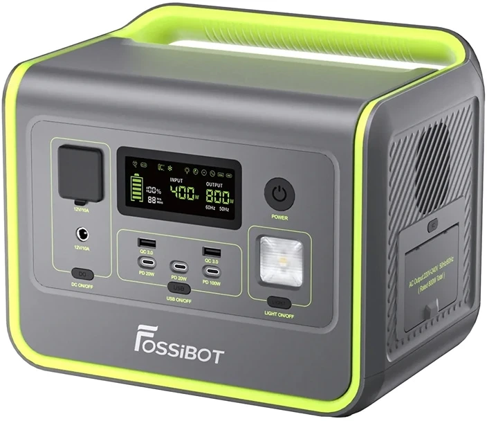 FOSSIBOT F800 800W Charging Station Žalias