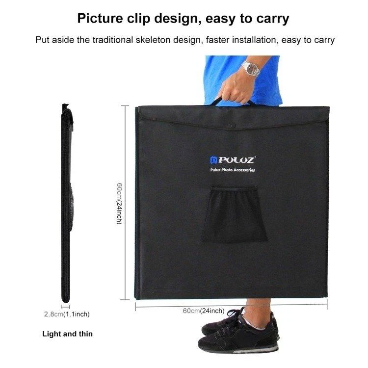 Puluz Fotografavimo kubas LED 60cm 3380 lmn