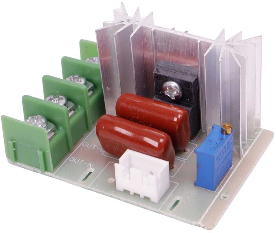 Galios reguliatoriaus modulis AC 230V 2000W - potenciometras ant 20 cm laido - maksimali 2kW