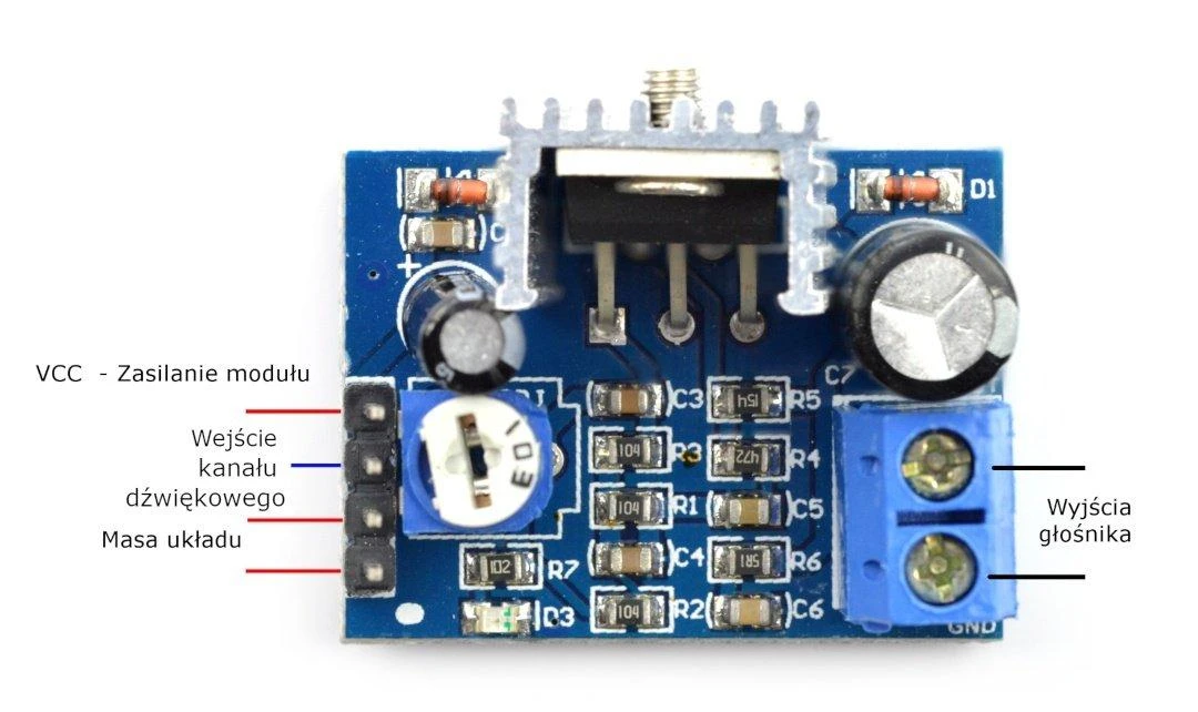 Oem Galios stiprintuvas TDA2030 mono 18W 6-12V