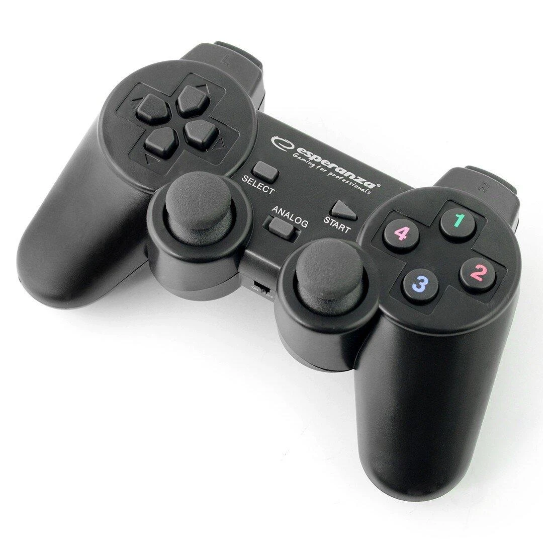 Bevielis ŽAIDIMŲ PULTAS SU VIBRACIJOMIS ESPERANZA EGG108K GLADIATOR PC / PS3