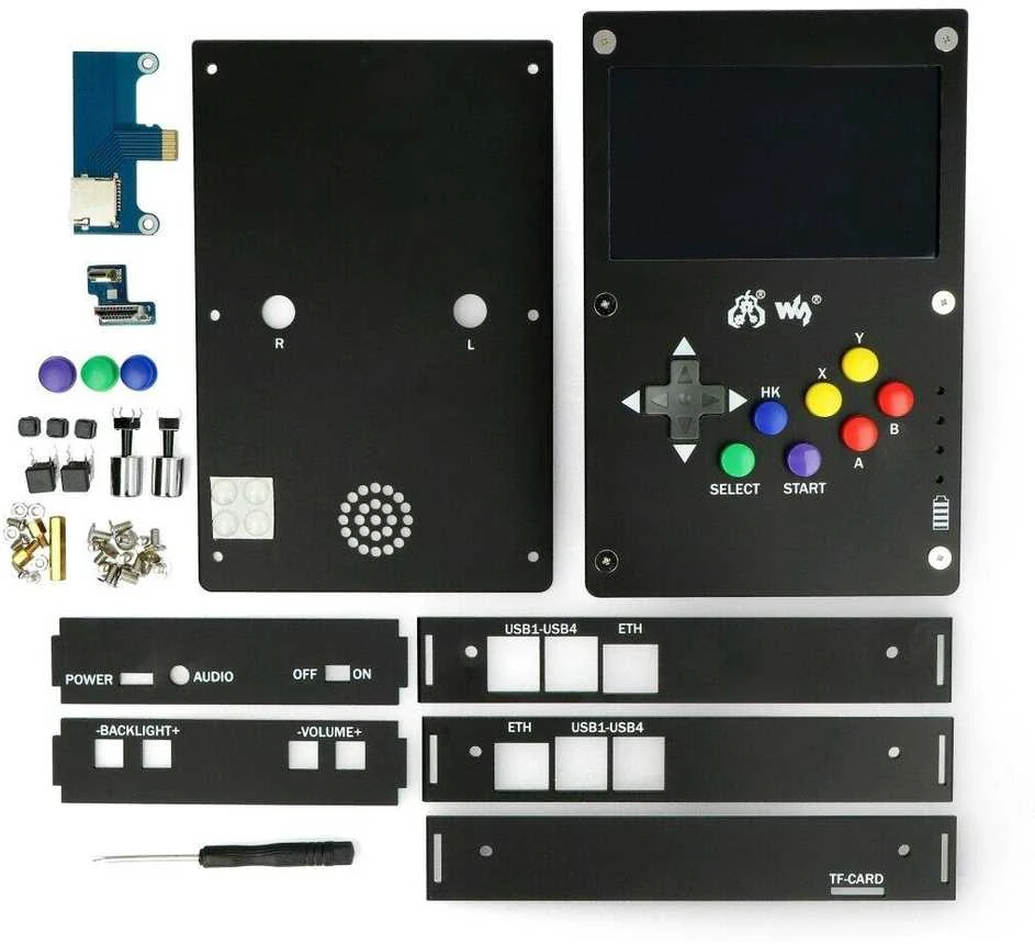 GamePi43 mini žaidimų konsolė, skirta Raspberry Pi B+ / 2B / 3B / 3B+ / 4B, Waveshare 16967