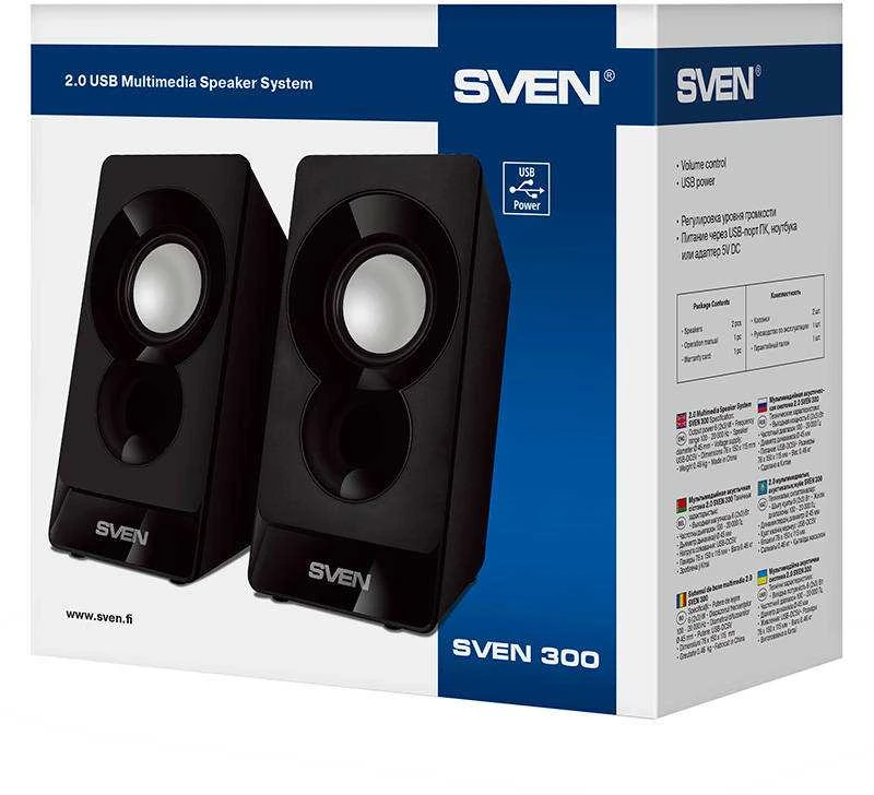 Garsiakalbiai SVEN 300 USB (juoda)