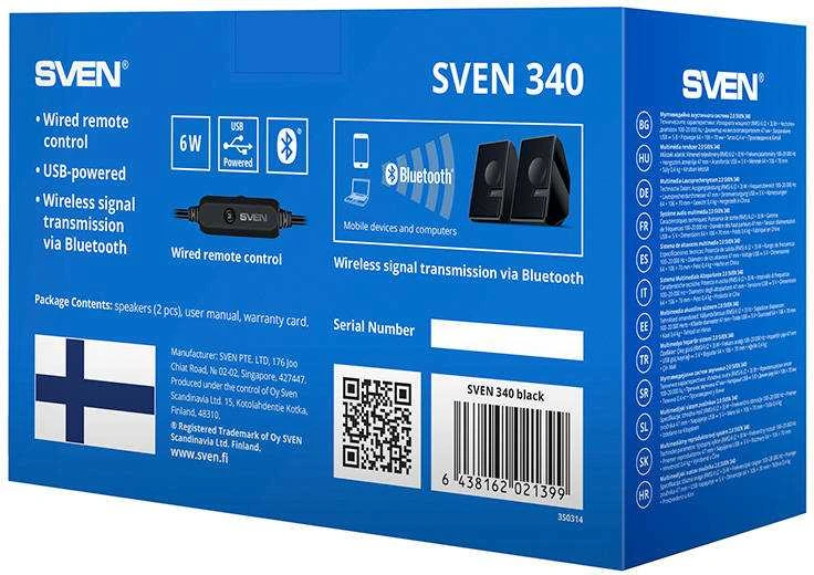 „Sven Acoustics“ galia yra 6 W – tai kuklus skaičius, tačiau staliniam sprendimui daugiau nereikia. 47 mm tvarkyklės suteikia dažnių diapazoną nuo 100 Hz iki 20 kHz – to pakanka foninei muzikai ir specialiesiems efektams filmuose ar žaidimuose. Aco