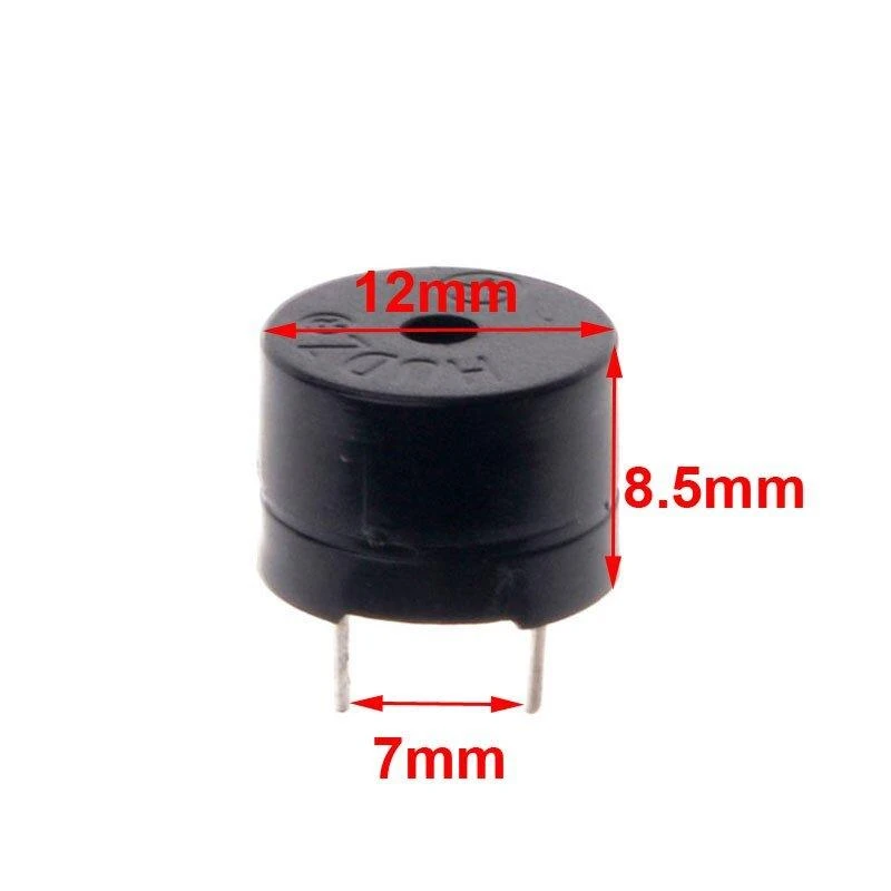 Garsinis signalizatorius su matmenimis 12mm x 8.5mm