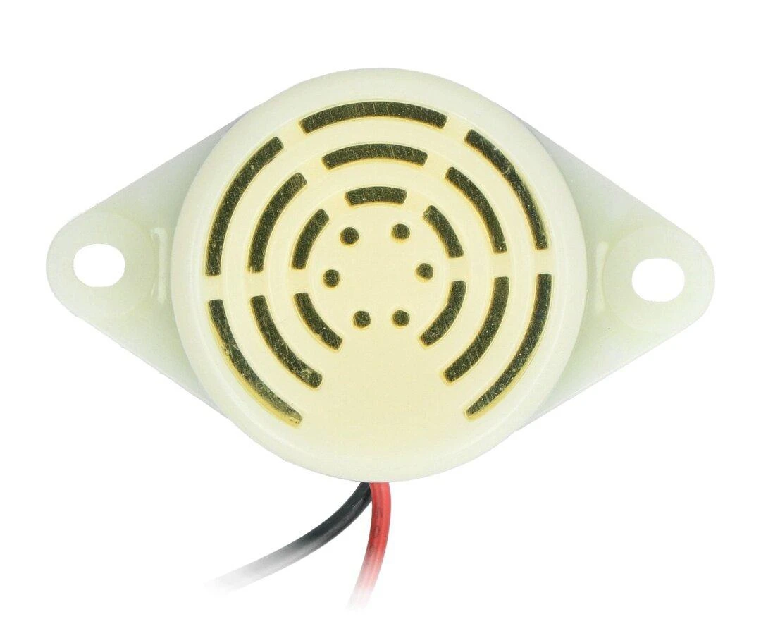 Apvalus 30mm garsinis signalas su tvirtinimo auselėmis