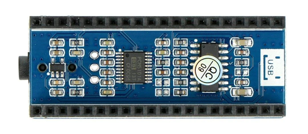 Waveshare garso modulis Raspberry Pi Pico - vaizdas iš viršaus