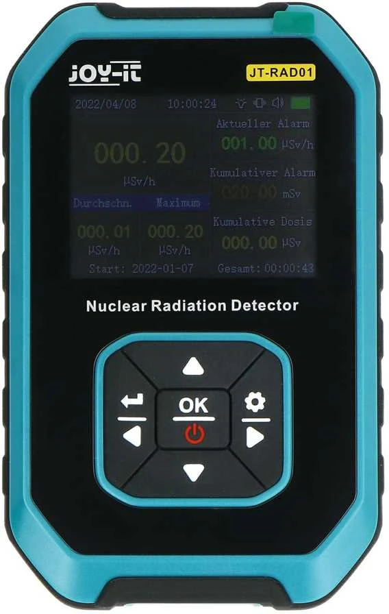 Radiacijos matuoklis γ-, β- ir rentgeno spinduliuotei aptikti - Joy-it JT-RAD01