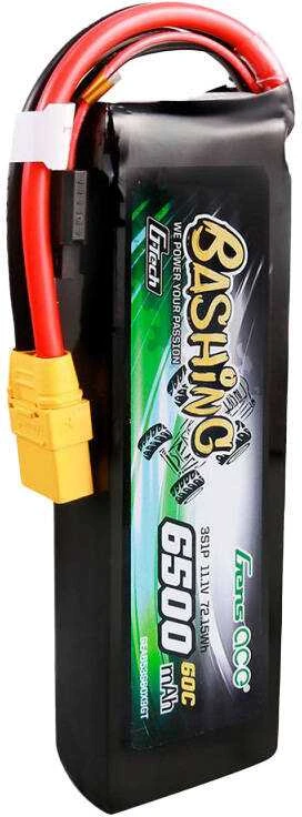 Gens ace G-Tech 6500 mAh 11.1V 60C 3S1P Lipo baterijų paketas su XT90-Bashing serija