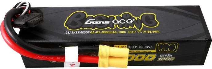 Gens ace G-Tech 8000mAh 11.1V 100C 3S1P Lipo baterijų paketas su EC5-bashing serija