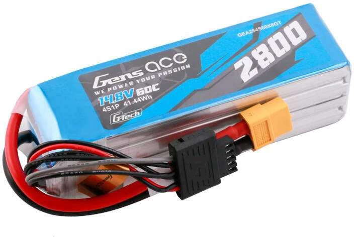 Gens ace G-Tech Soaring 2800mAh 14.8V 60C 4S1P LiPo XT60