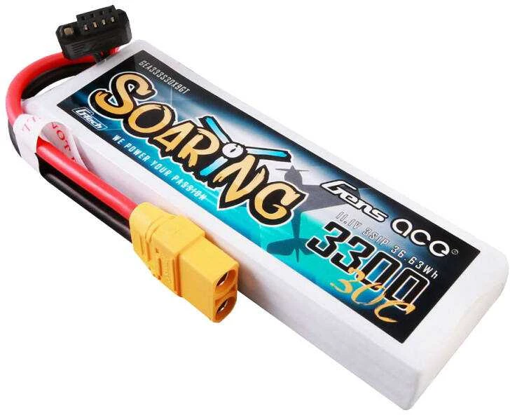 Gens ace G-Tech Soaring 3300mAh 11.1V 30C 3S1P Lipo baterijos su XT90 kištuku