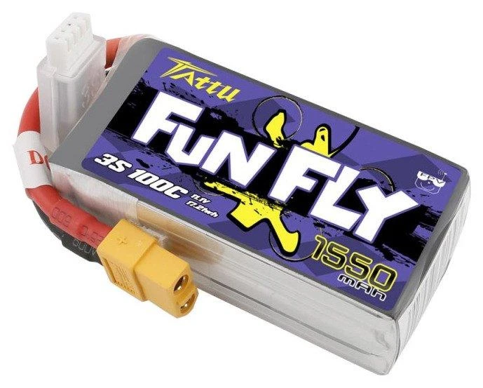 Gens Ace & Tattu Baterija Tattu Funfly 1550mAh 11.1V 100C 3S1P XT60