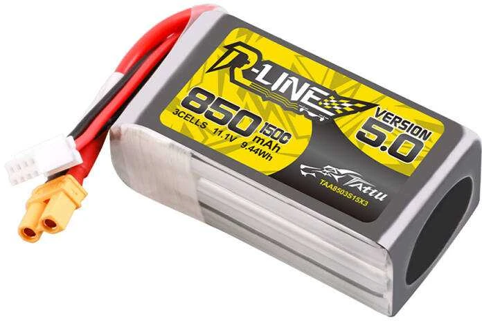 Gens Ace & Tattu Tattu R-Line versija 5.0 850mAh 3S 11.1V 150C XT30U-F