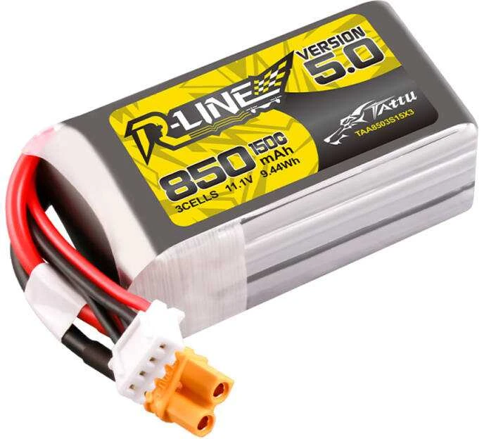 Gens Ace & Tattu Tattu R-Line versija 5.0 850mAh 3S 11.1V 150C XT30U-F