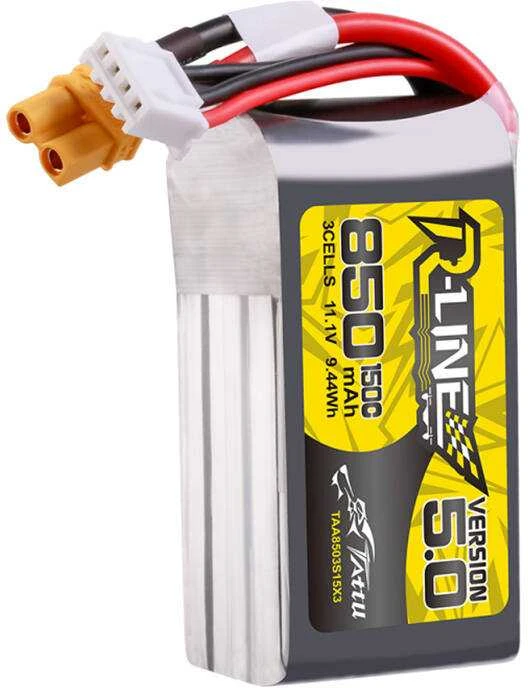 Gens Ace & Tattu Tattu R-Line versija 5.0 850mAh 3S 11.1V 150C XT30U-F