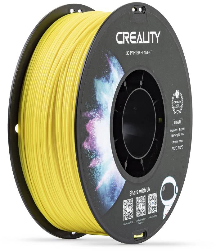 Gija Creality CR-ABS 1.75mm 1kg - Geltona