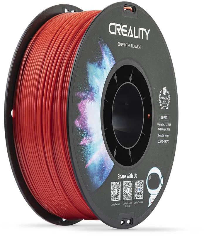 Gija Creality CR-ABS 1.75mm 1kg - Raudona