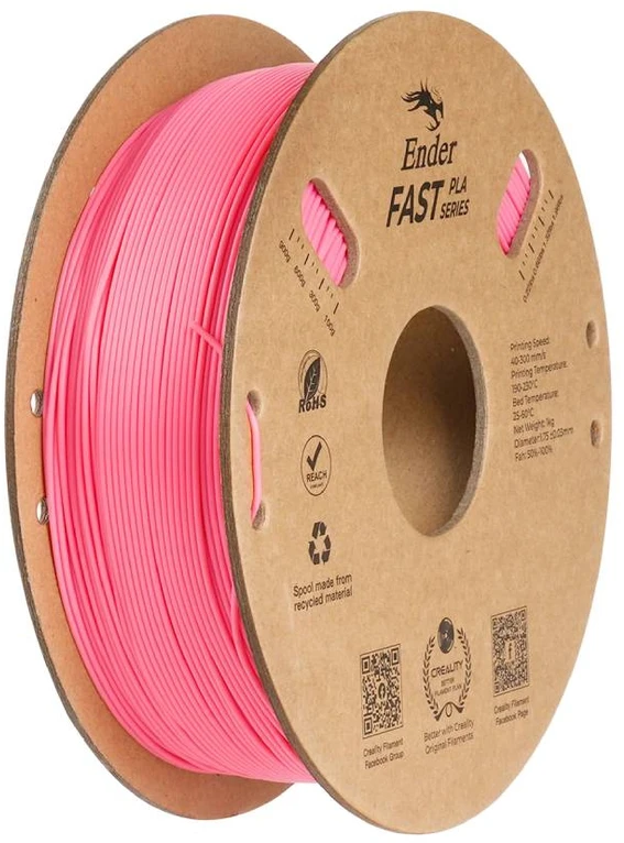 Gija Creality Ender Fast PLA 1.75mm 1kg – rožinė