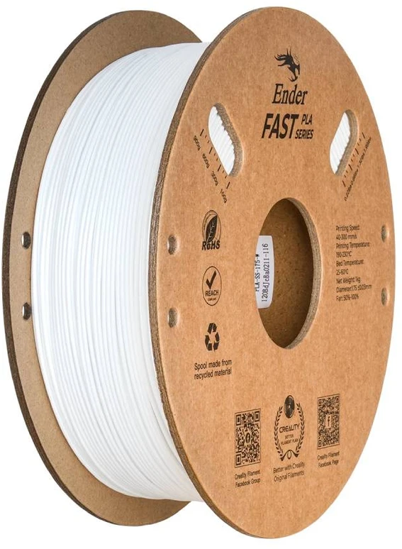 Gija Creality Ender Fast PLA 1.75mm 1kg – balta