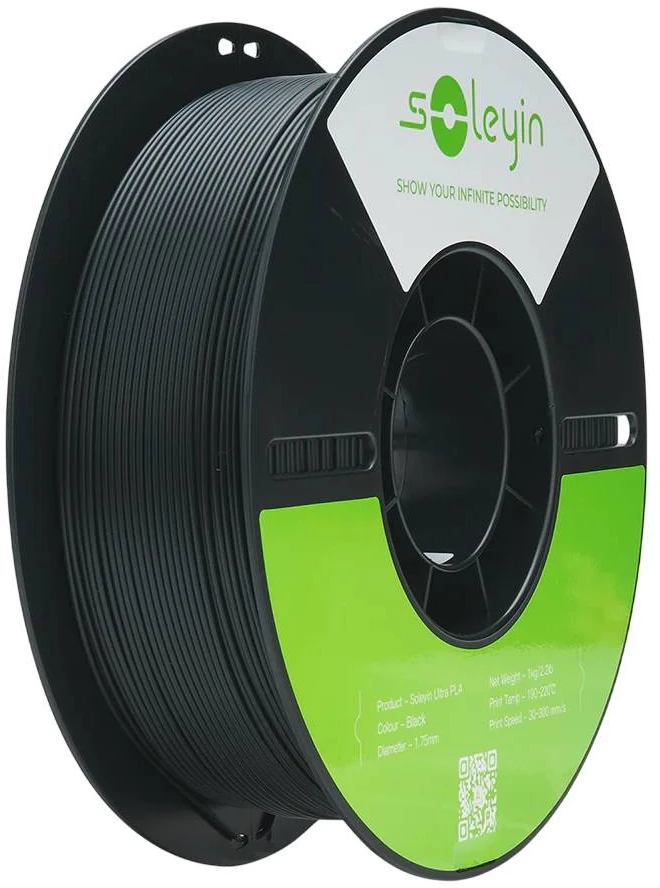 Gija Creality Soleyin Ultra PLA 1.75mm 1kg – juoda