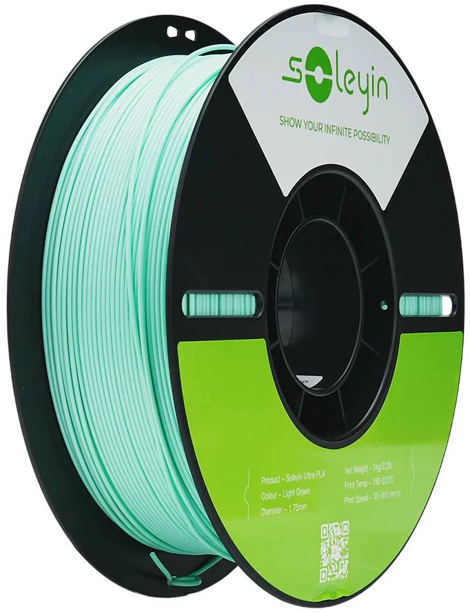 Gija Creality Soleyin Ultra PLA 1.75mm 1kg – šviesiai žalia