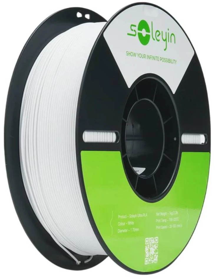 Gija Creality Soleyin Ultra PLA 1.75mm 1kg – matinė balta