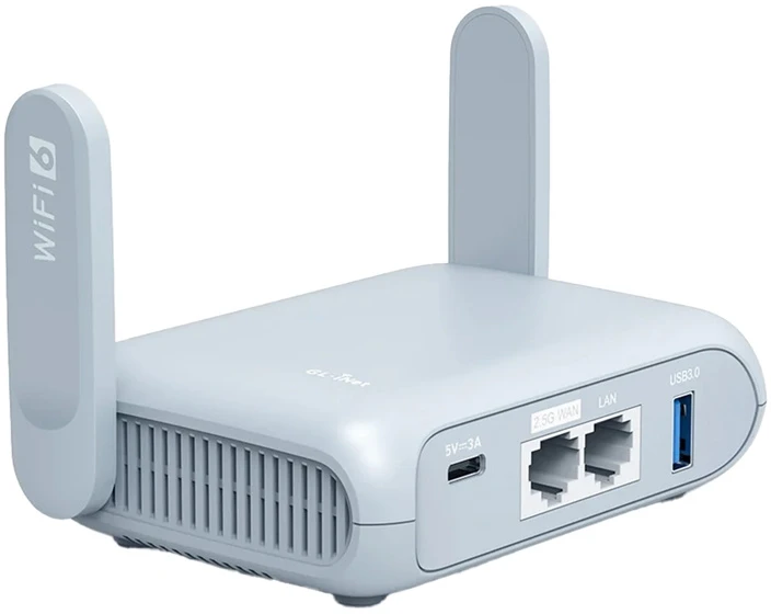 Belaidis Maršrutizatorius - GL.iNet Beryl AX GL-MT3000 Wi‑Fi 6 AX3000