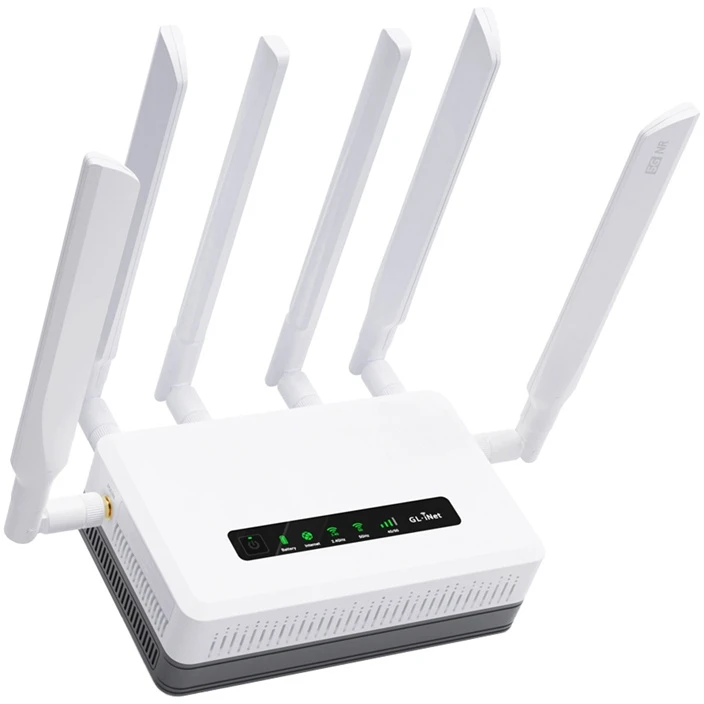 5G NR mobilusis maršrutizatorius - GL.iNet GL-XE3000 5G NR Wi‑Fi 6 Dvi SIM Kortelės 6 400 mAh