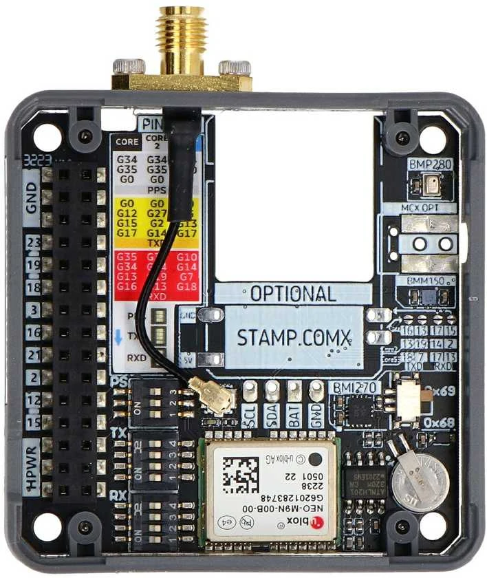 M5Stack M135 GNSS modulis su jungtimis