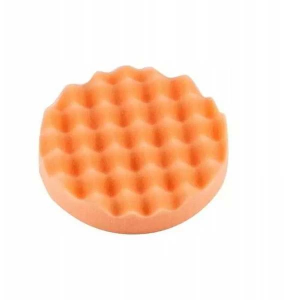 Oem Gofruota poliravimo kempinė 125 mm - oranžinė - valymo padas - vaškavimui