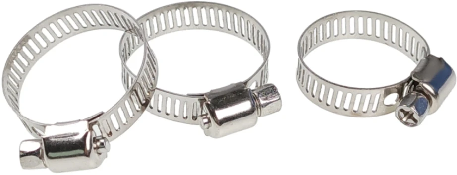 Gofruotų plieninių spaustuvų rinkinys, sliekinių spaustuvų mišinys, 6-29 mm, 40 vnt