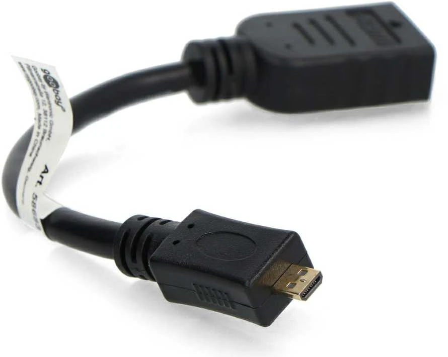 Goobay 58683 microHDMI - HDMI adapteris - 15cm