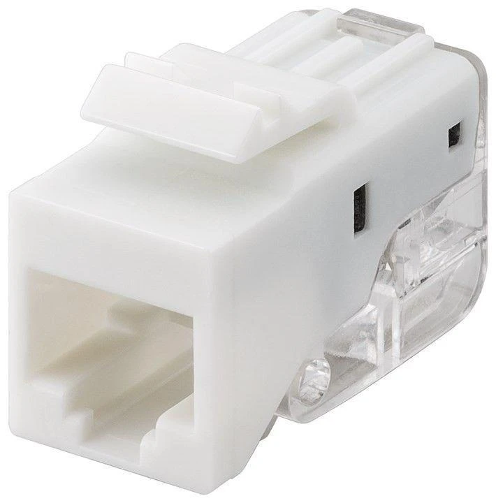 Goobay Gogobay 95739 Keystone modulis RJ45 CAT 5e, UTP, 100 MHz, baltas