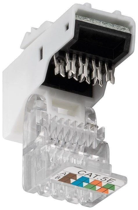 Goobay Gogobay 95739 Keystone modulis RJ45 CAT 5e, UTP, 100 MHz, baltas
