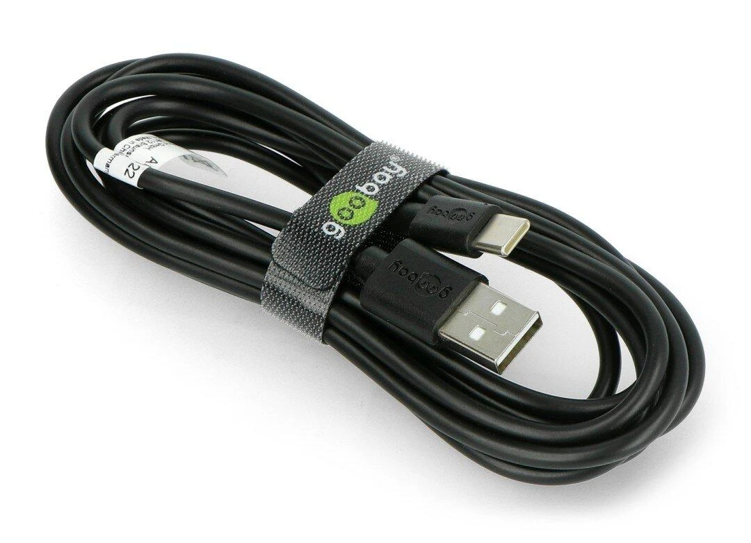 „Goobay 59122“ USB 2.0 laidas (USB-C™ į USB A), juodas | „Goobay“ | USB-C į USB-A