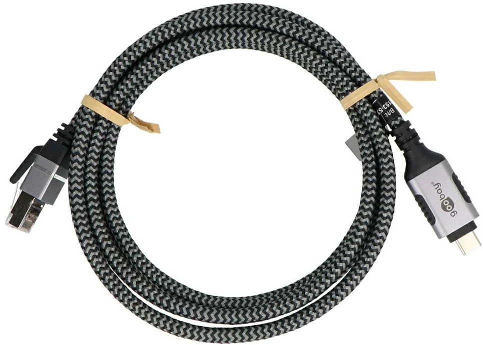 „Goobay“ USB C tipo 3.1 tinklo kabelis - RJ45 FTP cat.6 - 1.5 m