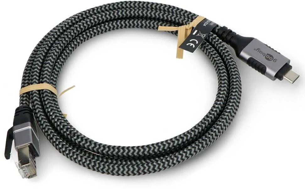 „Goobay“ USB C tipo 3.1 tinklo kabelis - RJ45 FTP cat.6 - 1.5 m